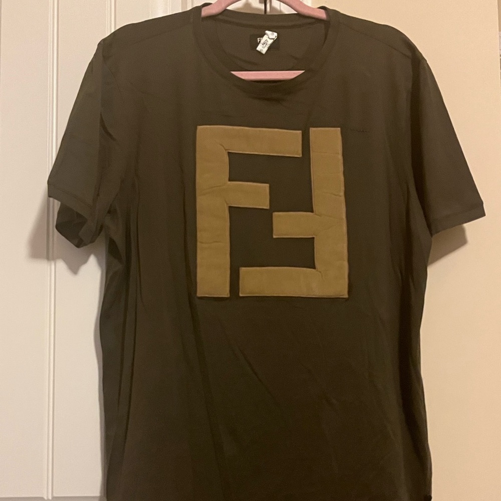 Men Fendi Logo T Shirt
